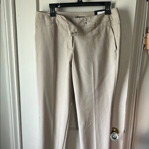 Worthington Straight Leg Pants - Beige